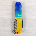 Складаний ніж Victorinox HUNTSMAN UKRAINE Жовто-синій малюнок 1.3713.7.T3100pw