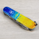 Складаний ніж Victorinox HUNTSMAN UKRAINE Жовто-синій малюнок 1.3713.7.T3100pw