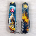 Складной нож Victorinox CLIMBER UKRAINE Сокол-защитник 1.3703.3.T3210pw