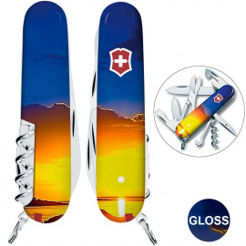 Складаний ніж Victorinox CLIMBER UKRAINE Світанок 1.3703.7.T3220pw