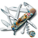 Складаний ніж Victorinox HUNTSMAN UKRAINE Шляхетний Сокіл 1.3713.7.T3260pw
