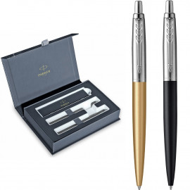 Набір ручок Parker JOTTER XL Matt Gold CT BP + Richmond Matt Black CT BP (2 кулькові ручки)
