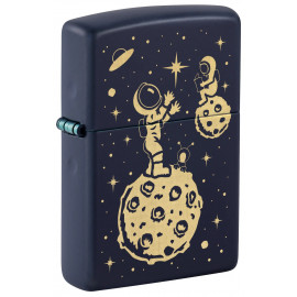 Запальничка Zippo Classic Space Men Design Navy Matte 46423