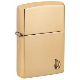 Зажигалка Zippo Armor Flame High Polish Brass 46397