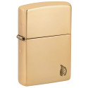 Зажигалка Zippo Armor Flame High Polish Brass 46397