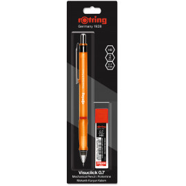 Механічний олівець Rotring VISUCLICK Orange PCL 0,7 + Грифелі 0,7мм HB (12) блістер R2089092b