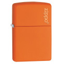 Запальничка Zippo Classic w/Zippo Logo Orange Matte 231ZL