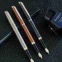 Ручка перьевая Waterman HEMISPHERE Metallic Lava Black GT FP F 12 090