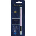 Ручка перова Waterman ALLURE Pastel Purple CT FP F + Картриджі Mini блістер 13 319b2