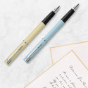 Ручка перова Waterman ALLURE Pastel Blue CT FP F + Картриджі Mini блістер 13 315b2