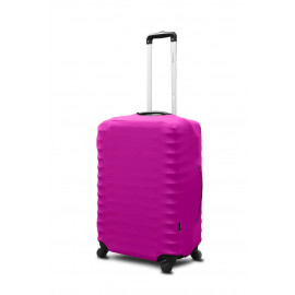 Чохол Coverbag неопрен на валізу M фуксія Висота 55-65см CvN0109M