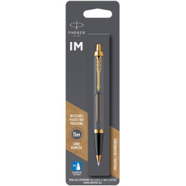 Ручка кулькова Parker IM Grey Lacquer GT BP блістер 21 136