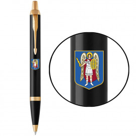 Ручка кулькова Parker IM CITY Black GT BP Герб Києва 22032_C0010u