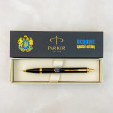 Ручка шариковая Parker IM UKRAINE Black GT BP Трезубец-ласточка 22032_T1230u