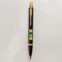 Ручка шариковая Parker IM UKRAINE Black GT BP Трезубец с желтым орнаментом 22032_T1366u