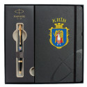 Набір Parker IM CITY Black GT BP Герб Києва (кулькова ручка + блокнот Parker)