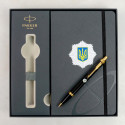 Набор Parker IM SPECIAL Black GT BP Эмблема МВД (шариковая ручка + блокнот Parker)