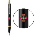 Ручка шариковая Parker IM ARMY Black GT BP Эмблема ВСУ 22032_W0010u