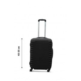 Чохол поліестер на валізу S чорний Висота 45-55см Coverbag CvP0201S