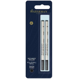 Стержни Waterman роллер. черн. F блистер 2шт 54 090b2