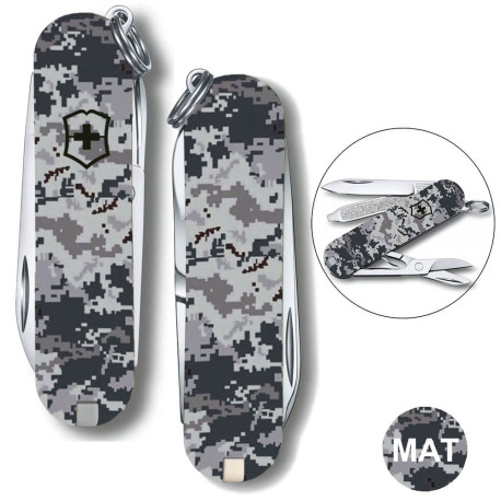 Складаний ніж Victorinox CLASSIC SD ARMY Піксель синій 0.6223.3.W3942pw