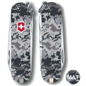 Складной нож Victorinox CLASSIC SD ARMY Пиксель синий с крас. Лого 0.6223.3.W3943pw