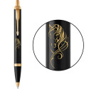 Ручка кулькова Parker IM ZODIAC Black GT BP Червоний кінь 22032_Z502y