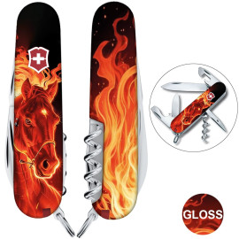 Складной нож Victorinox SPARTAN ZODIAC Красный огненный конь 1.3603.Z5200pk