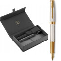 Набор Parker SONNET Silver Mistral GT FP18 F (перьевая ручка + кож.чехол)