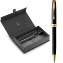 Набор Parker SONNET Black Lacquer GT BP (шариковая ручка + чехол)