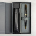 Набор Parker SONNET Black Lacquer GT BP (шариковая ручка + чехол)
