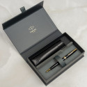 Набор Parker SONNET Black Lacquer GT BP (шариковая ручка + чехол)