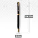 Набор Parker SONNET Black Lacquer GT BP (шариковая ручка + чехол)