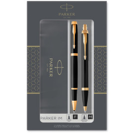 Набір ручок Parker IM Black GT RB+BP (ролерна + кулькова)