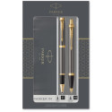 Набір ручок Parker IM Grey Lacquer GT RB+BP DUOSETS (ролерна + кулькова)