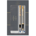 Набір ручок Parker IM Brushed Metal GT FP+BP (перова + кулькова)