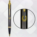 Ручка кулькова Parker IM DESIGN Black GT BP Щаслива підкова 22032_R106y
