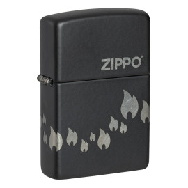 Зажигалка Zippo Classic 218C Zippo Design Black Matte 48980