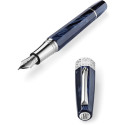 Ручка перьевая Montegrappa Extra Otto Dark Blue ST FP18 F ISE8T2CD
