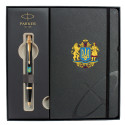 Набор Parker IM UKRAINE Black GT BP Пылающий Трезубец (шариковая ручка + блокнот Parker)
