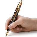 Ручка перова Montegrappa Venetia Havana Amber GT FP F ISVEN2AO