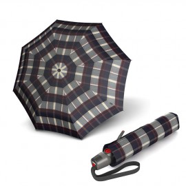 Складана прасолька Knirps T.200 Medium Duomatic Check Navy & Bordeaux Kn9532005480