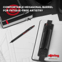Механічний олівець Rotring ROTRING 600 Black PCL 0,5 з PU чохлом та блокнотом R2224710