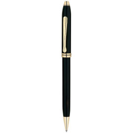 Кулькова ручка Cross TOWNSEND Lacquer Black GT BP Cr57200