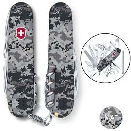 Складной нож Victorinox SWISSCHAMP ARMY Пиксель синий с крас. лого 1.6795.3.W3943p