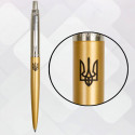 Набор Parker JOTTER XL UKRAINE Matt Gold CT BP Трезубец (ручка шариковая + блокнот Parker)