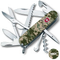 Складной нож Victorinox HUNTSMAN ARMY Пиксель с крас. лого 1.3713.3.W3941p