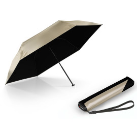 Парасолька Knirps US.050 Ultra Light Slim Manual Metallic Black Heatshield Kn95-0050-89192