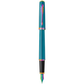 Ручка перова Parker MERIDIAN Teal Lacquer RBT FP F 41 211