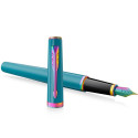 Ручка перьевая Parker MERIDIAN Teal Lacquer RBT FP F 41 211